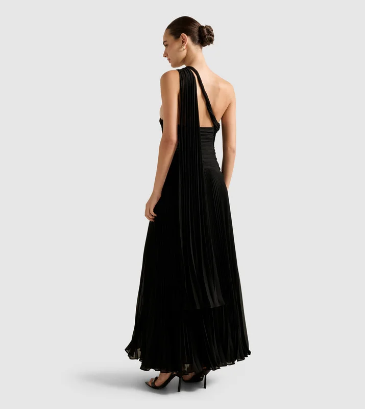forever new  Drz20474-Black Women's Mid Dress for Women | Best Price UAE